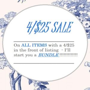 4/$25 BUNDLE SALE - DEAL DAYS